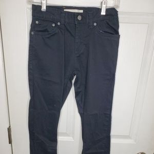 Levis 511 Boys Jeans Black Dark Wash Slim Fit 14